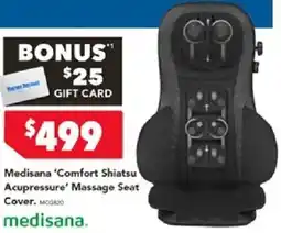 Harvey Norman Medisana 'Comfort Shiatsu Acupressure' Massage Seat Cover offer