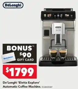 Harvey Norman De'Longhi 'Eletta Explore' Automatic Coffee Machine offer