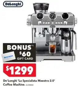 Harvey Norman De'Longhi 'La Specialista Maestro 2.0' Coffee Machine offer