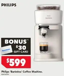 Harvey Norman Philips 'Baristina' Coffee Machine offer