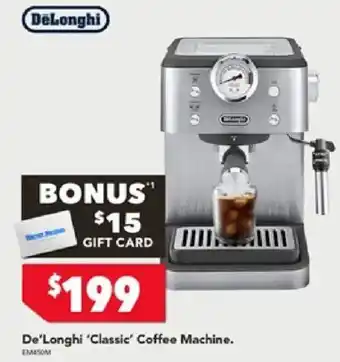Harvey Norman De'Longhi 'Classic' Coffee Machine offer