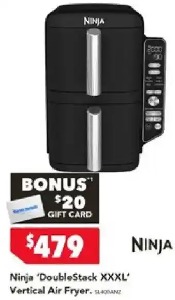 Harvey Norman Ninja 'DoubleStack XXXL' Vertical Air Fryer offer