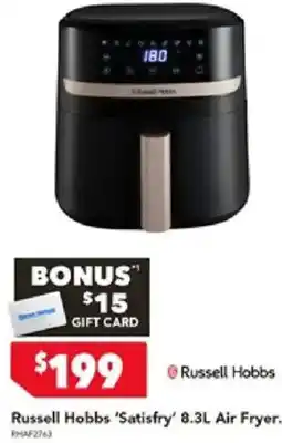 Harvey Norman Russell Hobbs 'Satisfry' 8.3L Air Fryer offer
