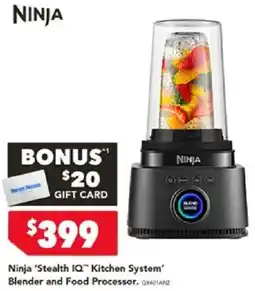 Harvey Norman Ninja 'Stealth IQ™ Kitchen System' Blender and Food Processor offer