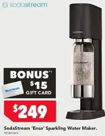 Harvey Norman SodaStream 'Enso' Sparkling Water Maker offer