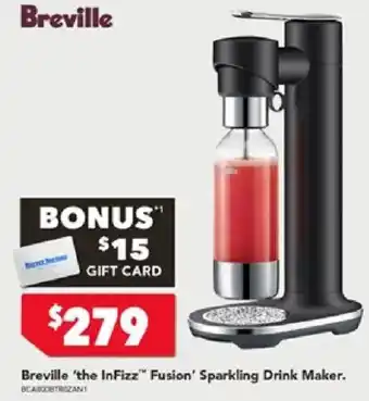 Harvey Norman Breville 'the InFizz" Fusion' Sparkling Drink Maker offer