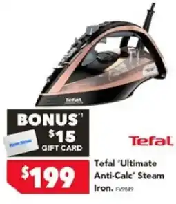 Harvey Norman Tefal 'Ultimate Anti-Cale' Steam Iron offer