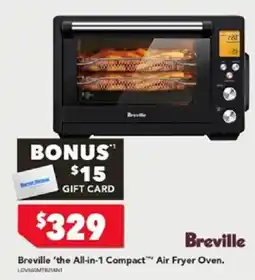 Harvey Norman Breville the All-in-1 Compact Air Fryer Oven offer