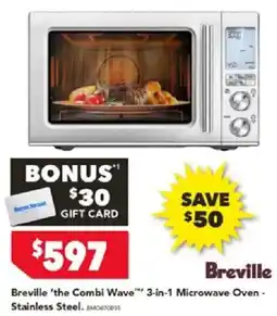 Harvey Norman Breville the Combi Wave 3-in-1 Microwave Oven - Stainless Steel offer