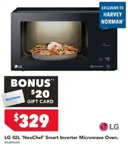 Harvey Norman LG 42L NeoChef Smart Inverter Microwave Oven offer