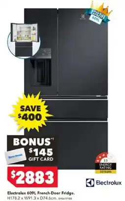 Harvey Norman Electrolux 609L French-Door Fridge offer
