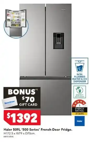 Harvey Norman Haier 509L 500 Series French-Door Fridge offer