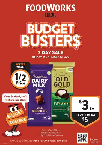Cadbury Dairy Milk or Old Gold Chocolate Block