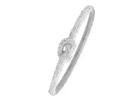 Bevilles Jewellery Stainless Steel Crystal Knot Bangle offer