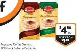 Foodworks Moccona Coffee Sachets offer