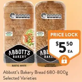 Foodworks Abbott's Bakery Bread offer