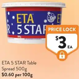 Foodworks ETA 5 STAR Table Spread offer
