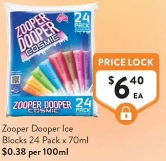 Foodworks Zooper Dooper Ice Blocks offer