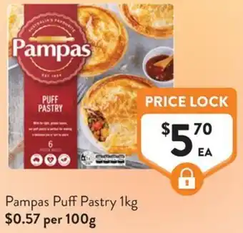Foodworks Pampas Puff Pastry offer