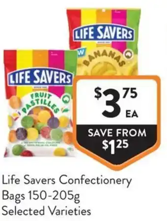 Foodworks Life Savers Confectionery Bags offer