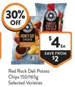Foodworks Red Rock Deli Potato Chips offer
