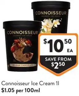 Foodworks Connoisseur Ice Cream offer