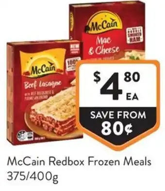 Foodworks McCain Redbox Frozen Meals offer