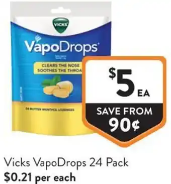 Foodworks Vicks VapoDrops offer