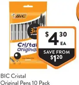 Foodworks BIC Cristal Original Pens offer