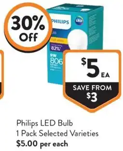 Foodworks Philips LED Bulb offer