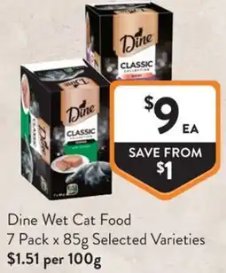 Foodworks Dine Wet Cat Food offer