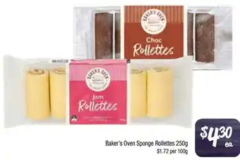 Baker's Oven Sponge Rollettes