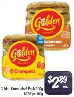 Foodworks Golden Crumpets 6 Pack offer