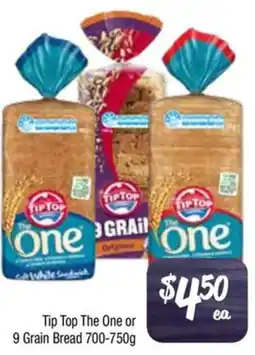 Foodworks Tip Top The One or 9 Grain Bread offer
