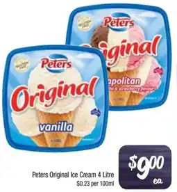 Foodworks Peters Original Ice Cream offer