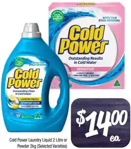Foodworks Cold Power Laundry Liquid or Powder offer