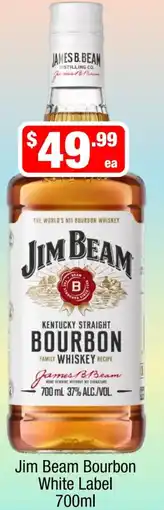 Liquor Stax Jim Beam Bourbon White Label offer