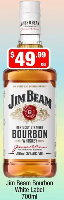Liquor Stax Jim Beam Bourbon White Label offer
