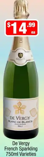 Liquor Stax De Vergy French Sparkling Varieties offer