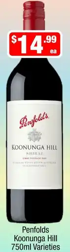 Liquor Stax Penfolds Koonunga Hill Varieties offer