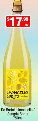 Liquor Stax De Bortoli Limoncello / Sangria Spritz offer