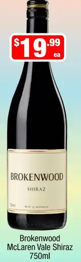 Liquor Stax Brokenwood McLaren Vale Shiraz offer