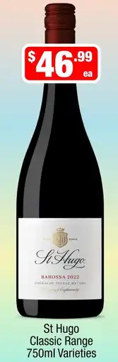 Liquor Stax St Hugo Classic Range Varieties offer