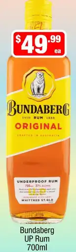 Liquor Stax Bundaberg UP Rum offer