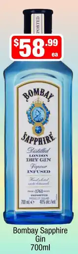 Liquor Stax Bombay Sapphire Gin offer