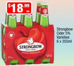 Liquor Stax Strongbow Cider 5% Varieties offer