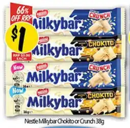 NQR Nestle Milkybar Chokito or Crunch offer