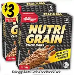 NQR Kellogg's Nutri-Grain Choc Bars offer