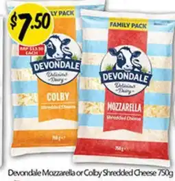 NQR Devondale Mozzarella or Colby Shredded Cheese offer