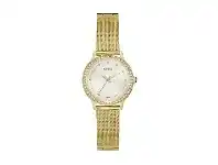 Guess Chelsea Gold Mesh Strap Watch W0647L7